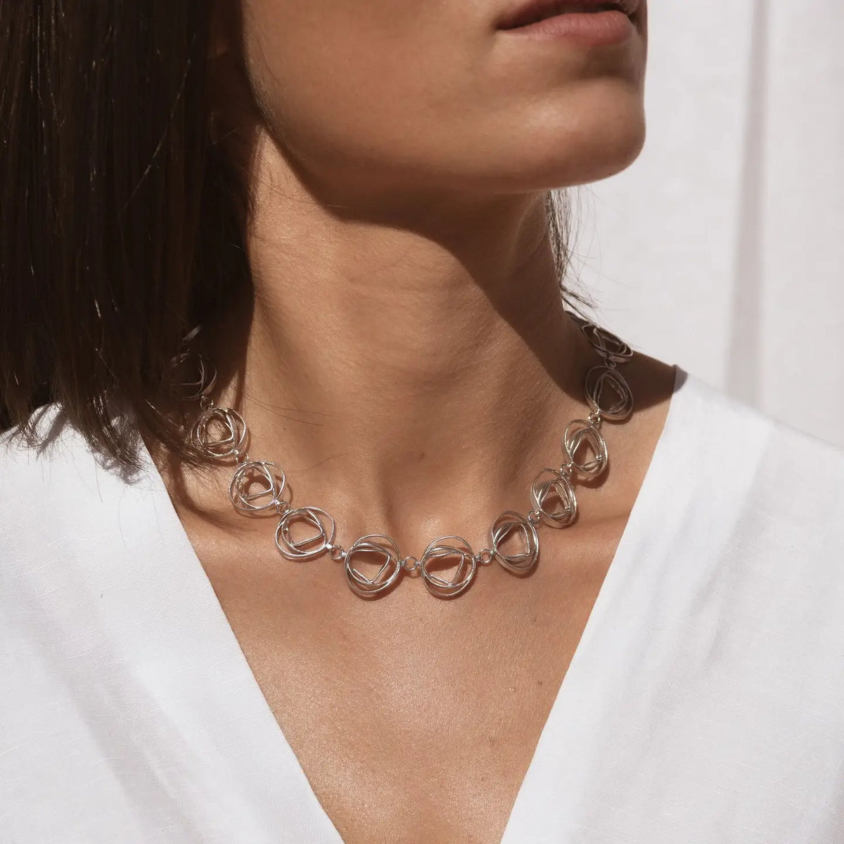 Silberschmuck.