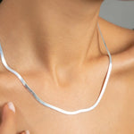 Schlangenkette Gold 925 Sterling Silbe italian