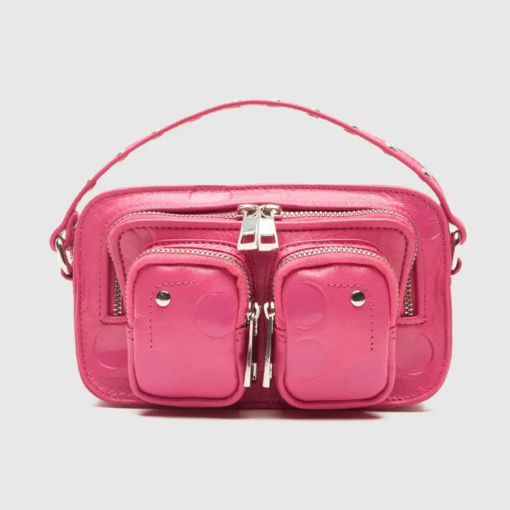 Helena Dot Ledertasche Mountain Fuchsia