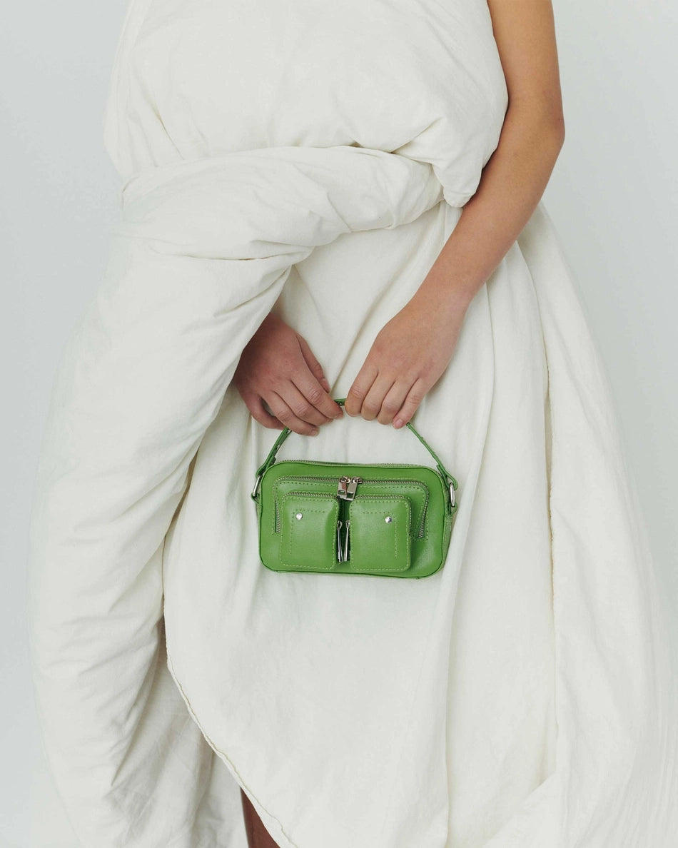 Helena Florence Lederhandtasche in Farbe Grün