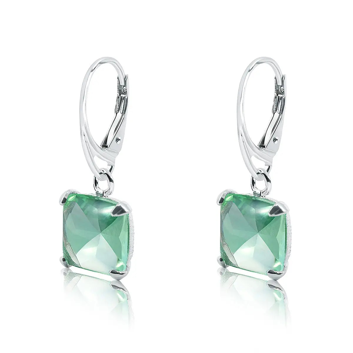 Aquamarin Ohrringe mit Haken "JAZZ"