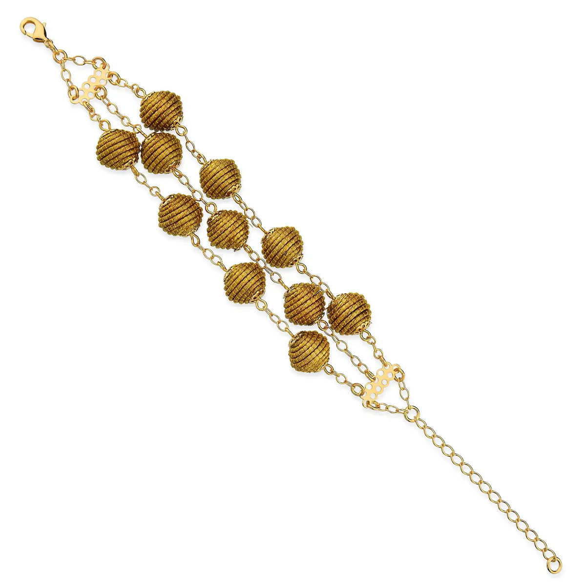 Armband Marie aus Golden Grass auf weißem Hintergrund